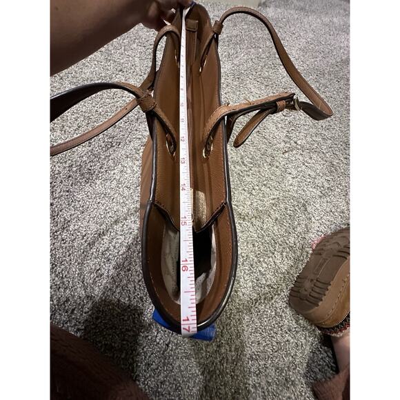 Michael Kors MK Walsh Camel Brown Saffiano Leather Tote Large Shoulder Bag Used - Picture 8 of 14